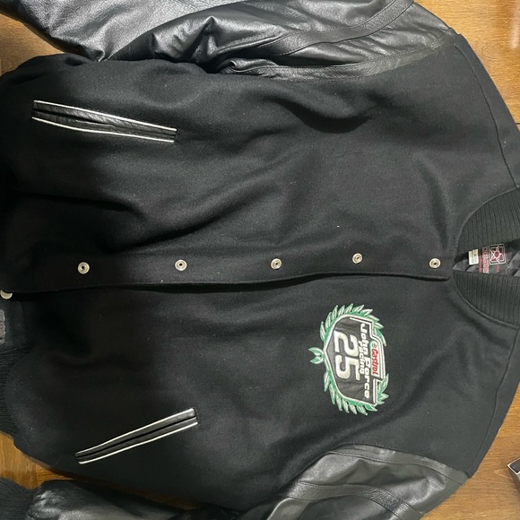 25th Anniversary John Force Racing leather varsity jacket. Team gift! - Picture 2 of 2